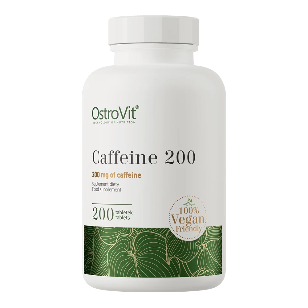 OstroVit - Kofeina 200 mg VEGE - 200 tabletek